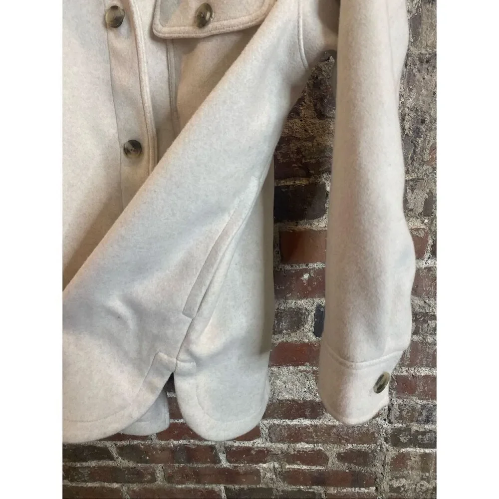 OLD NAVY • Oatmeal Cream Beige Flannel Shacket • Ladies XL Petite